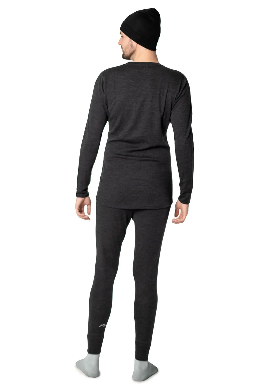 Men's Charcoal Grey Set + Black Beanie — view 2