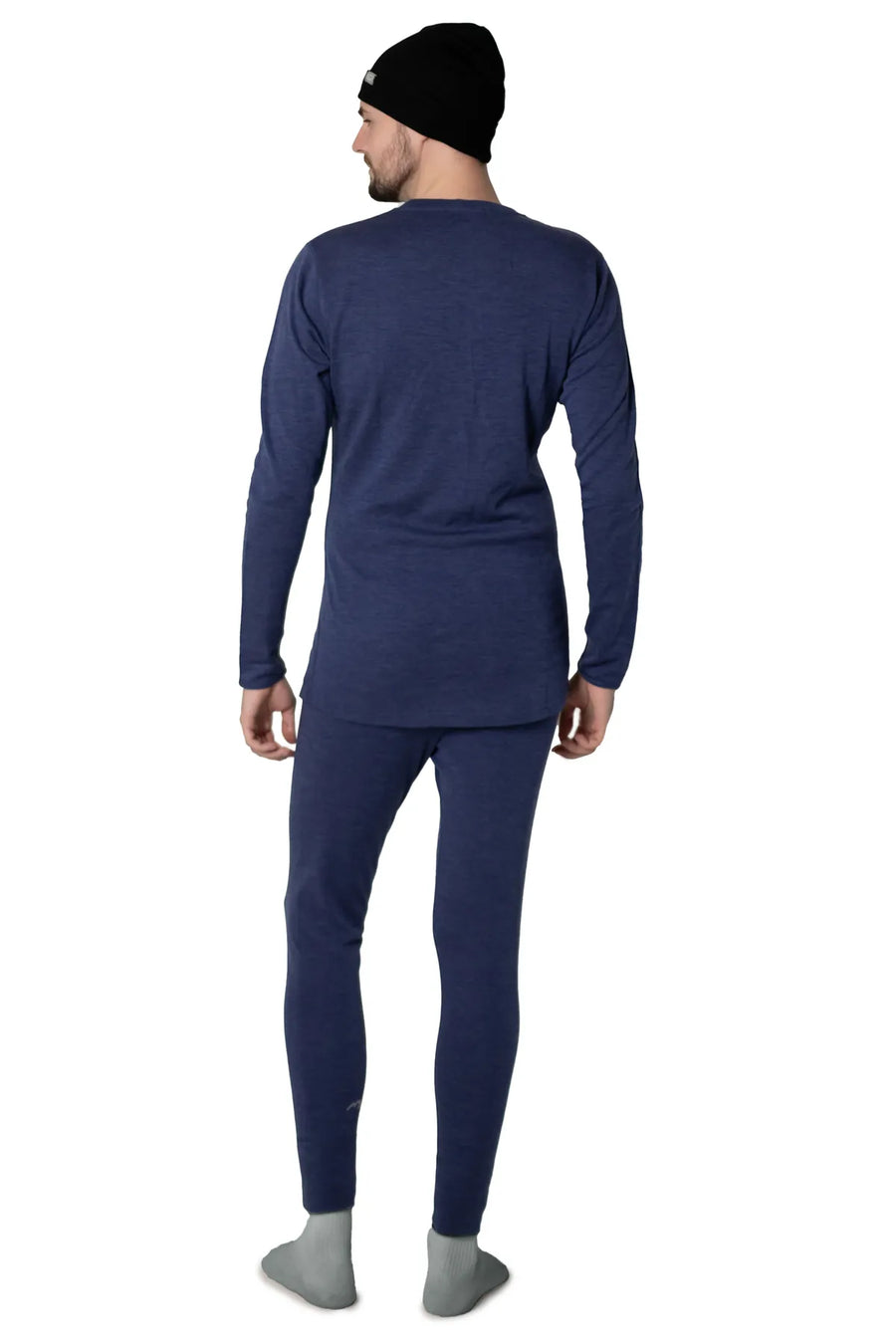 Men's Windsor Blue Set + Black Beanie — view 2