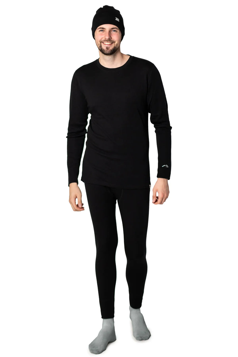 Men's Black Set + Black Beanie — view 3