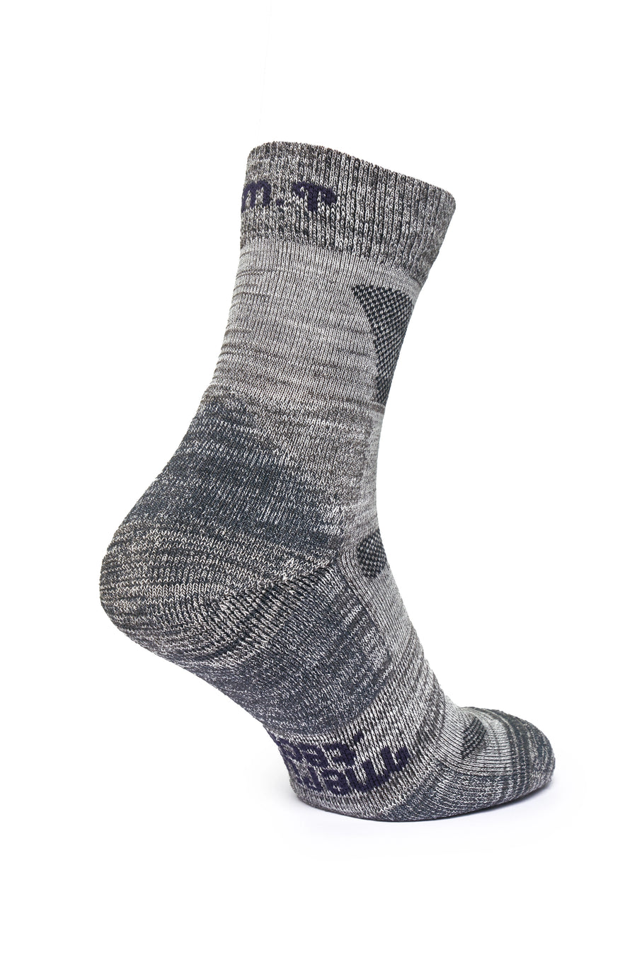 Merino Wool Hiking Socks, 2 pack, Grey Heather