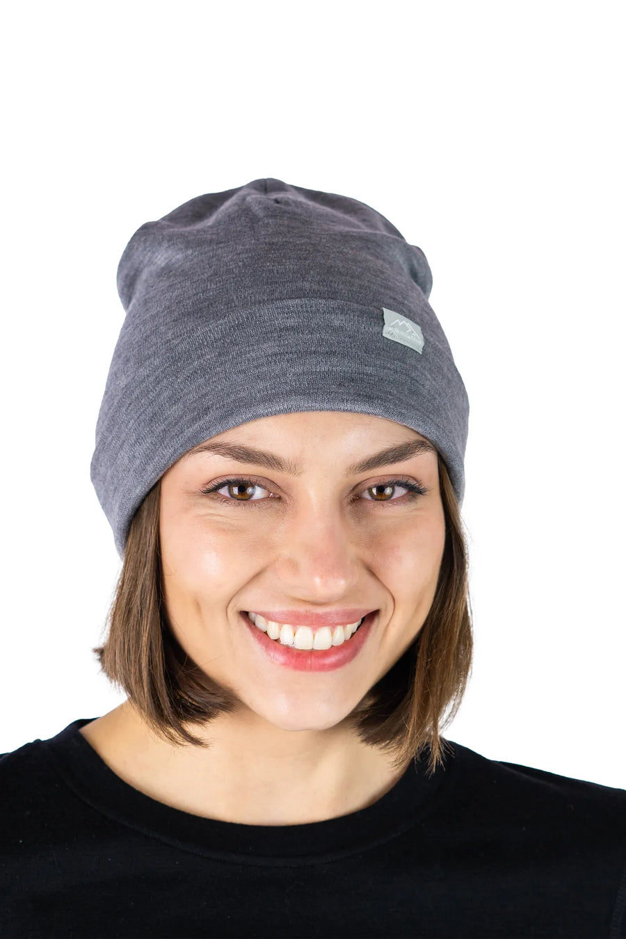 Adult Beanie Grey Melange — view 2
