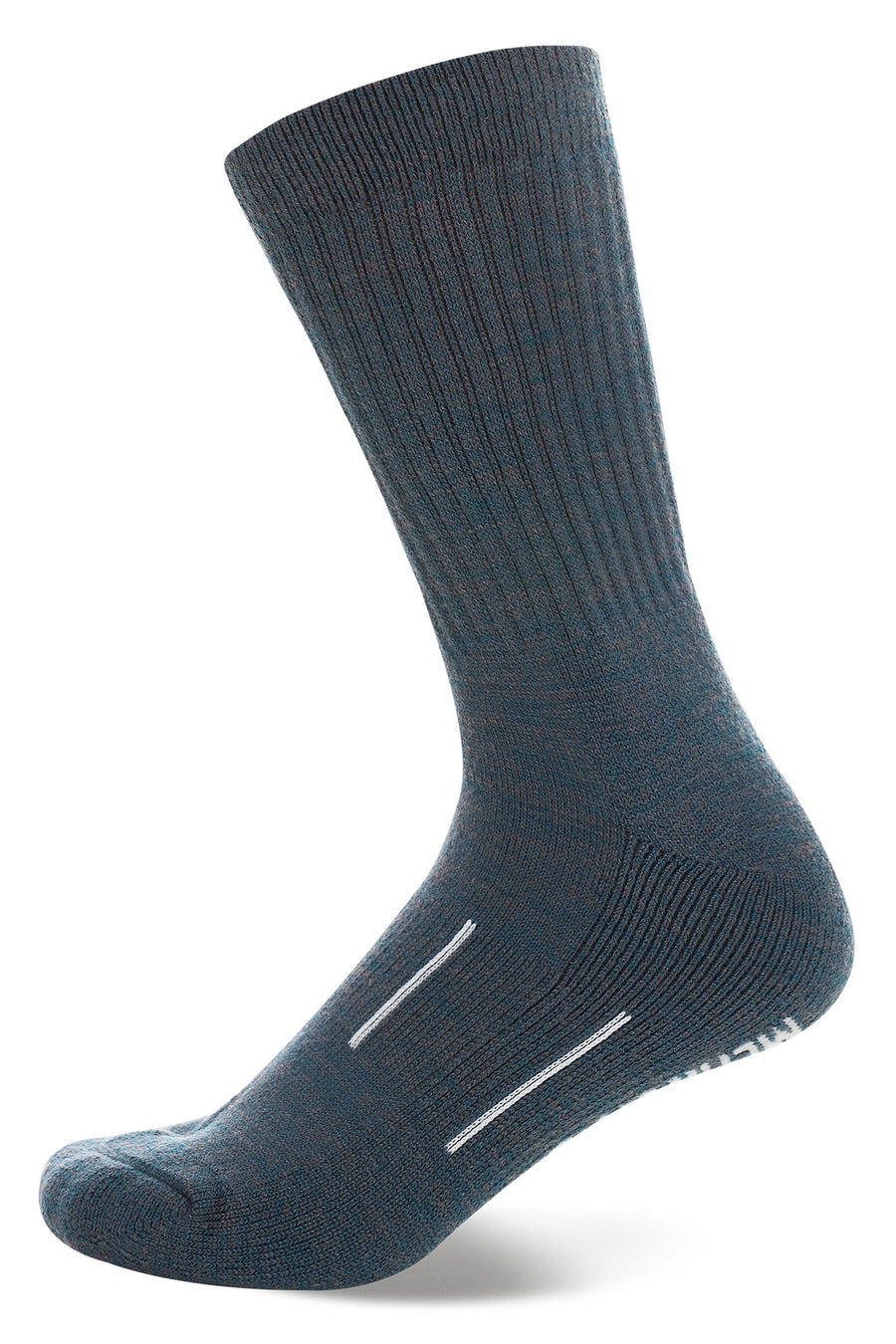 Merino Wool Hiking Socks, 3 pack, Deep Green — view 3