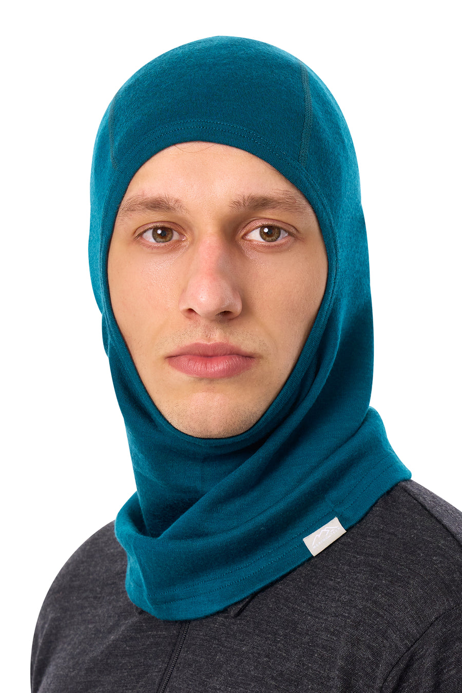 Merino Wool Balaclava Deep Teal — view 3