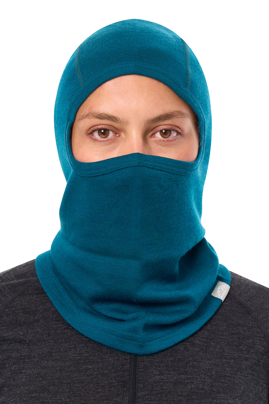 Merino Wool Balaclava Deep Teal — view 5