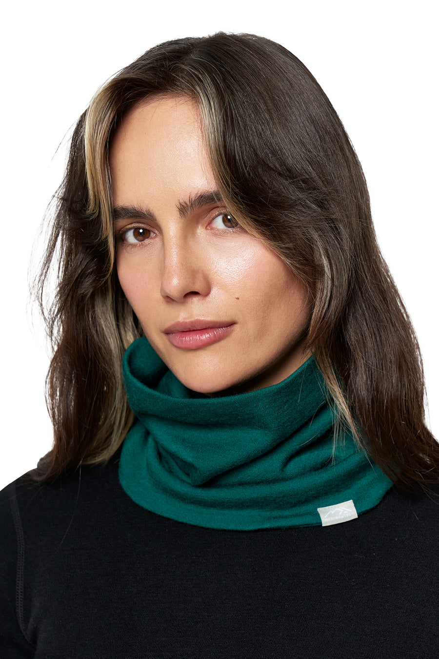 Merino Double-Layer Neck Gaiter Forest Green — view 2