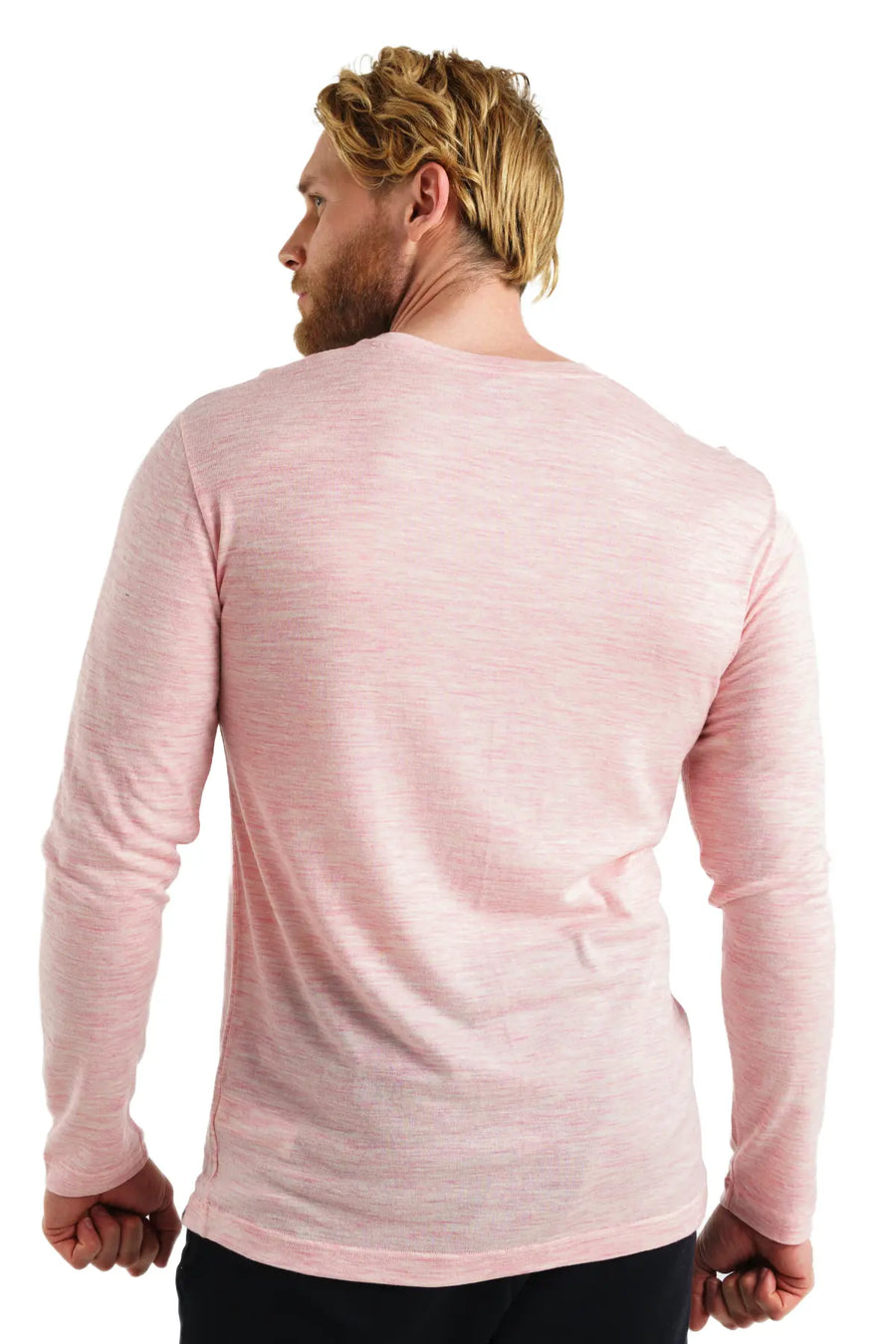 Men's Merino Long Sleeve 165 Pale Coral — view 3