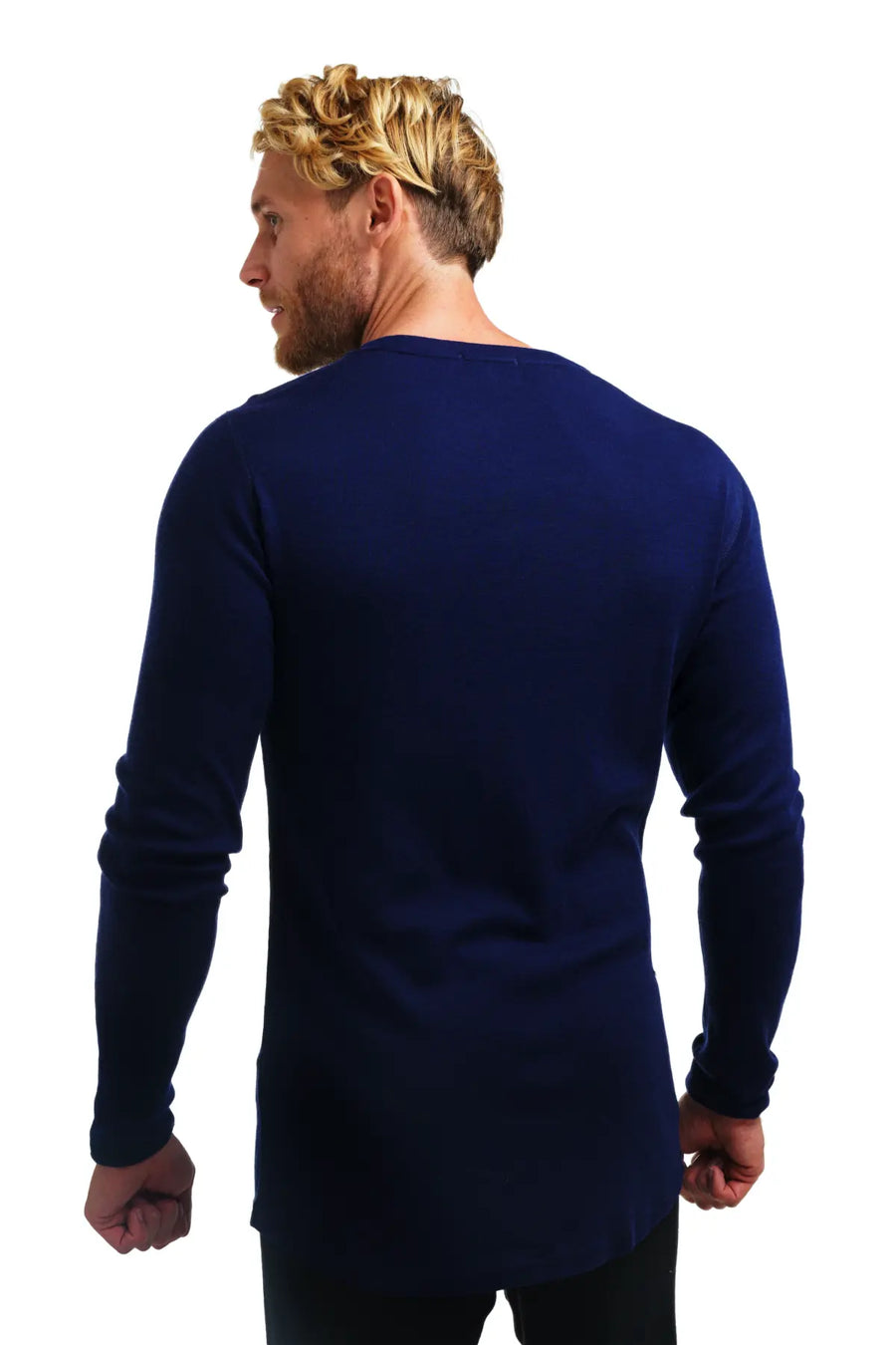 Men's Merino Long Sleeve 250 Navy — view 3