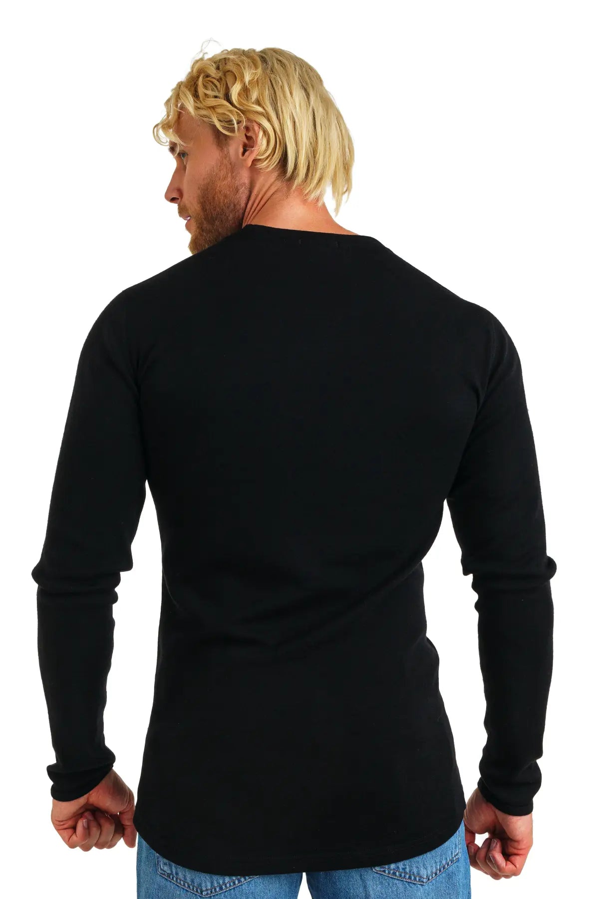 Merino Wool Long Sleeve Base Layer, Heavyweight, Thermal Underwear