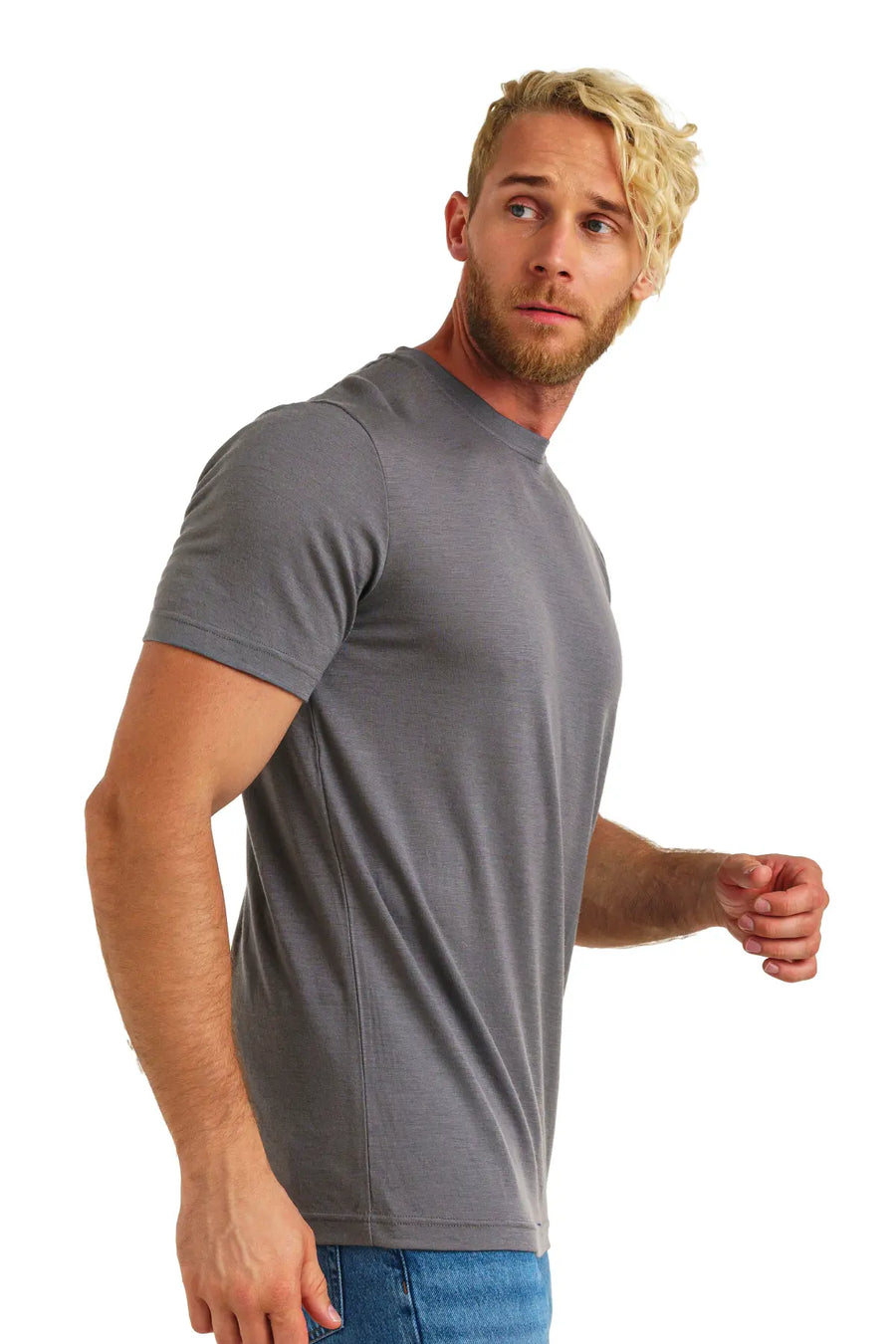 Men's Merino T-shirt 180 Perfect Grey — view 3