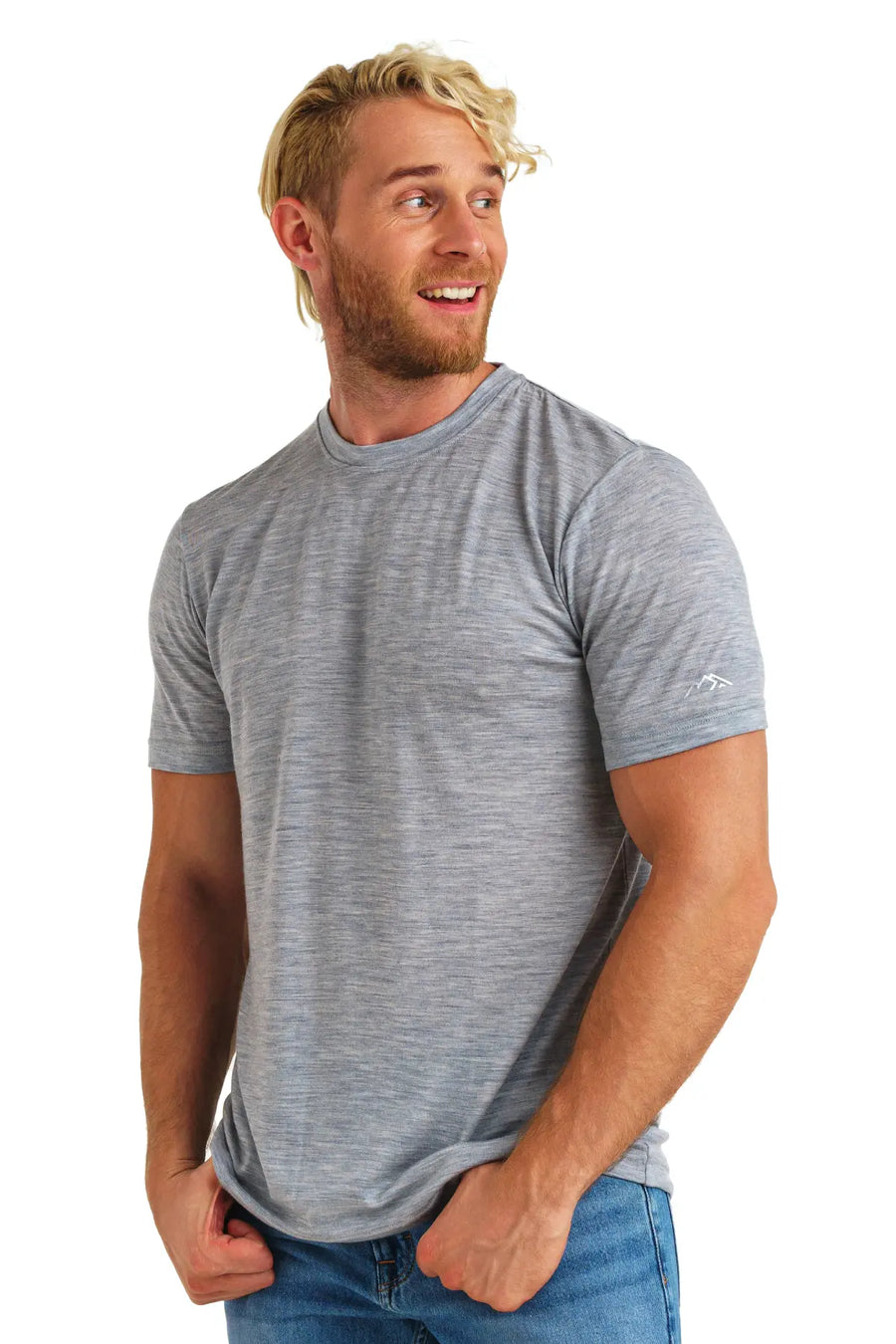 Men's Merino T-shirt 180 Heather Grey — view 3