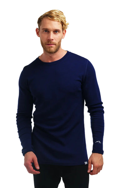 ★CAYL★ MERINO BLEND LONG SLEEVE (Blue) Namu Shop - CAYL Merino Blend Long Sleeve - Dark Blue