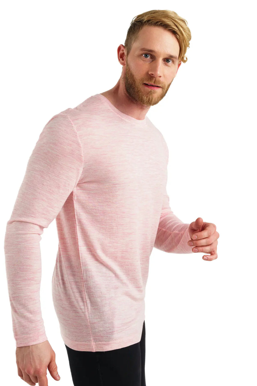 Men's Merino Long Sleeve 165 Pale Coral — view 2