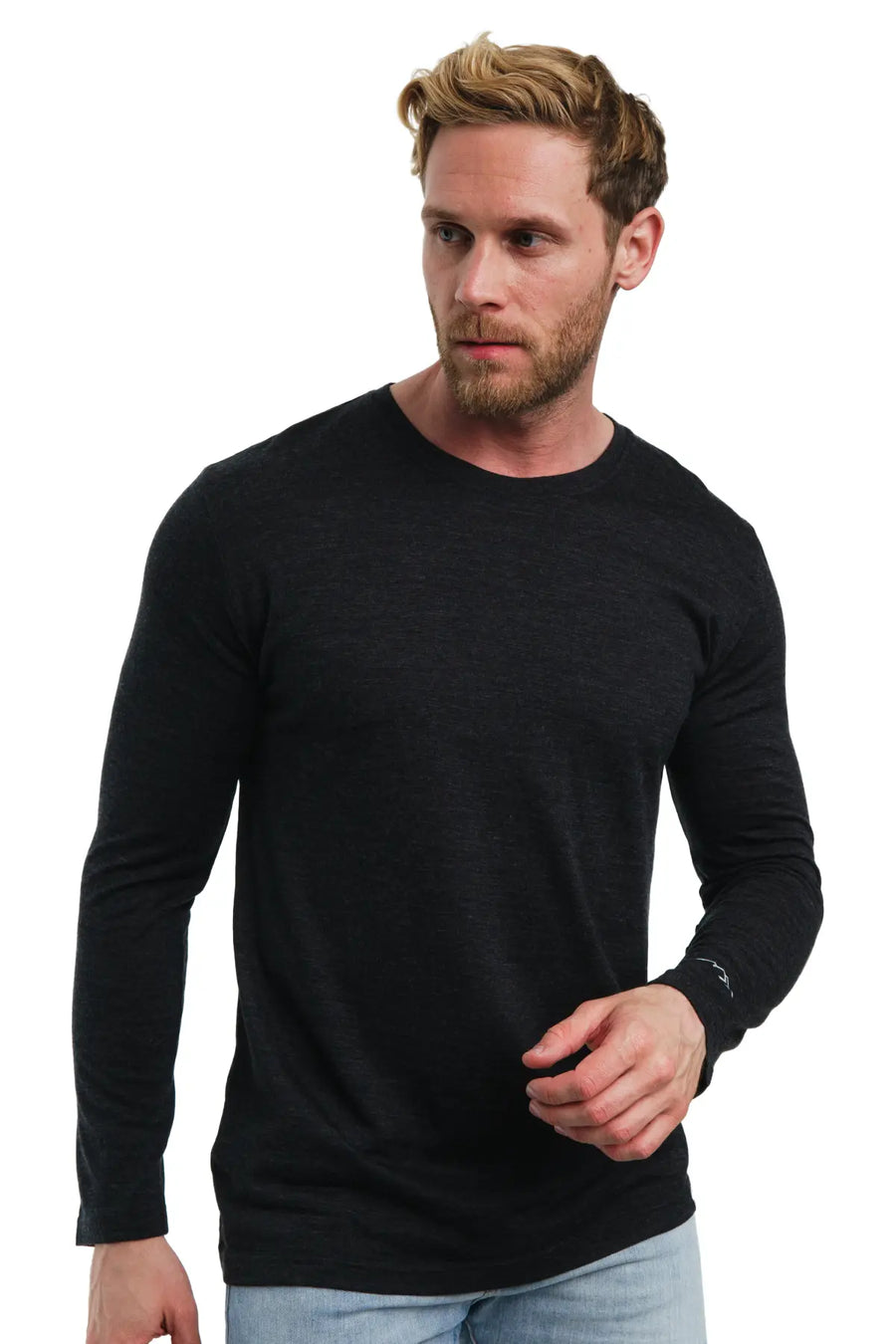 Men's Merino Long Sleeve 165 Charcoal Grey — view 2