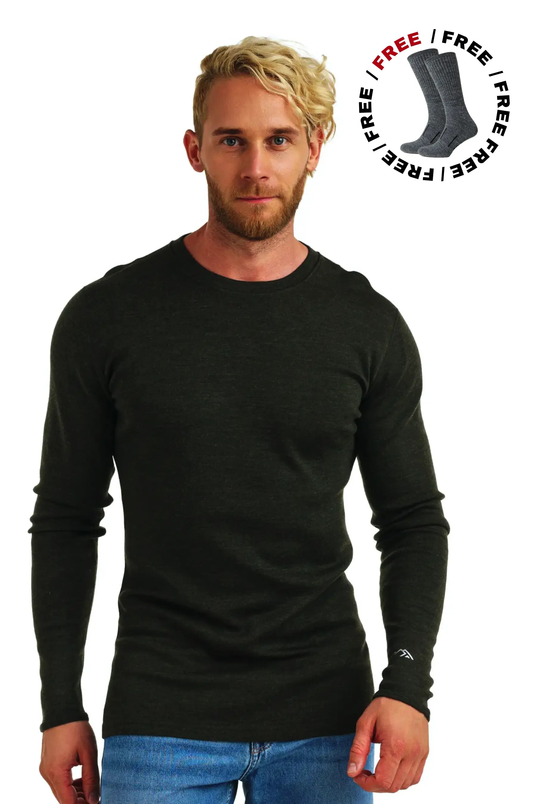 onc merino LONG SLEEVE TEE ブラウン　3 メリノウール ロングスリーブ Tシャツ / BROWN / ONC MERINO