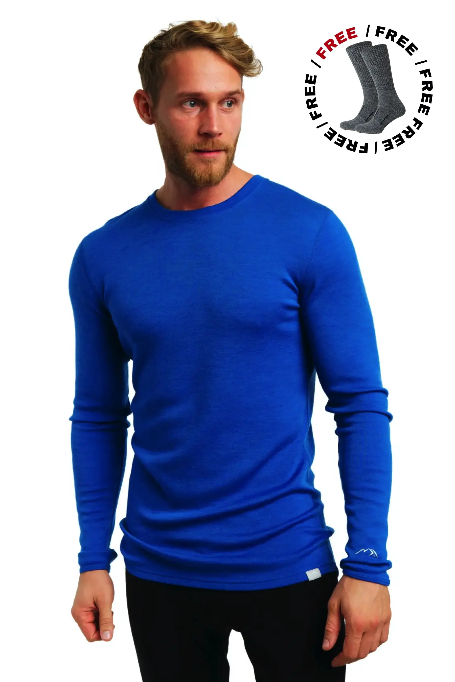 Men's Midweight Wool Long Sleeve | Versatile & Breathable