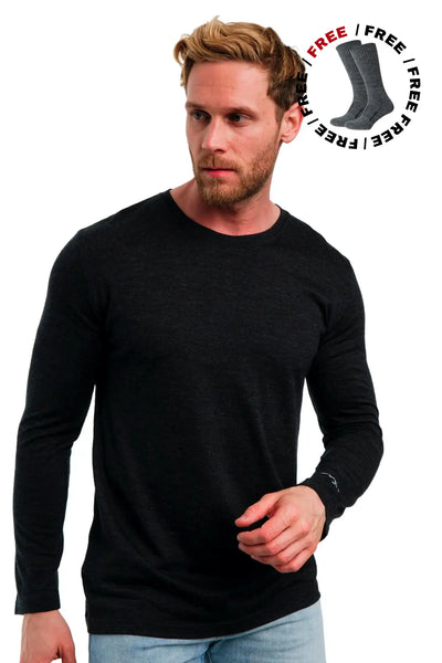 ONC MERINO LONG SLEEVE SHIRTS ブラック　5 Frame346_ec94f088-eeab-479d-