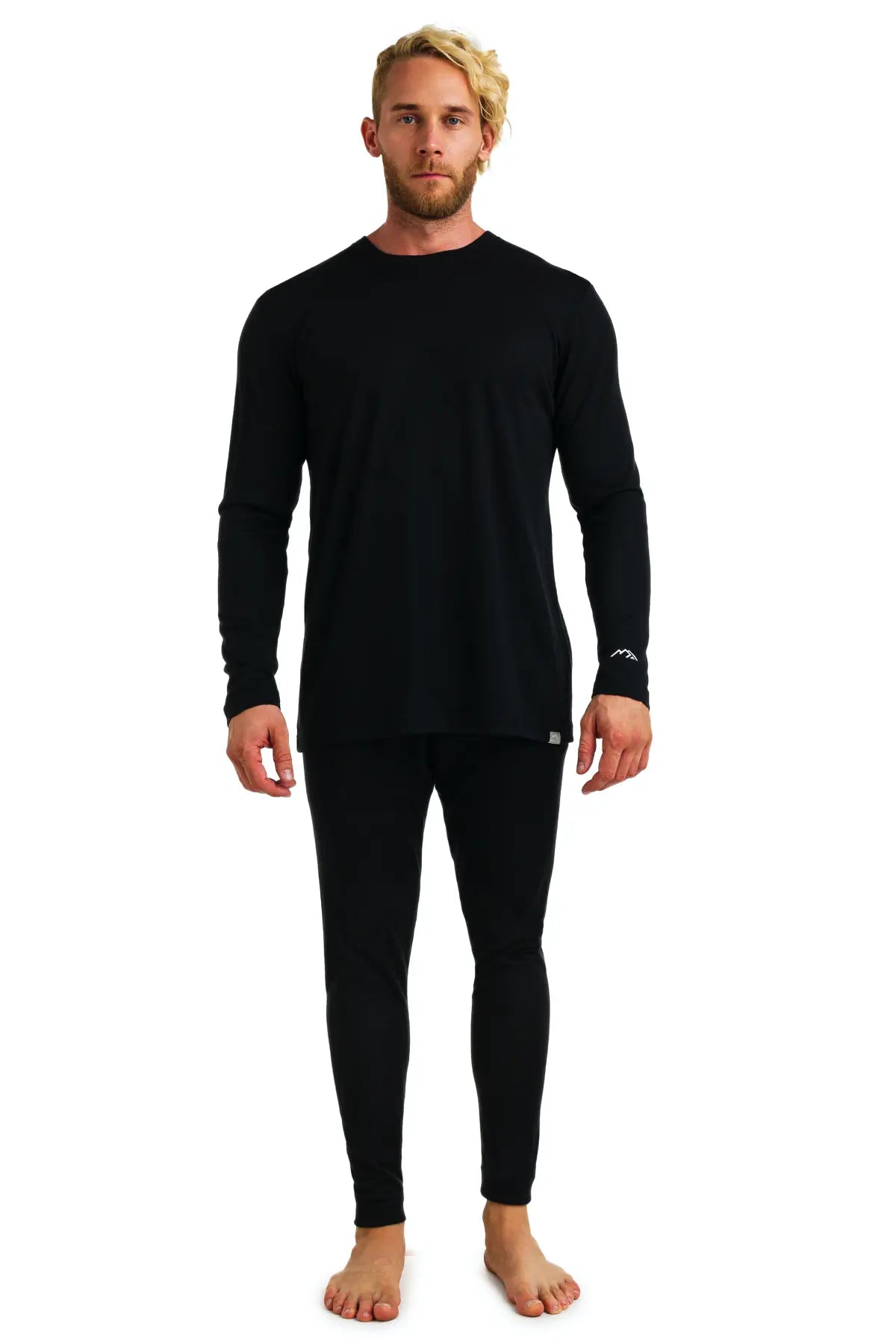 Men's Merino Thermal Set 165 Black for Active Men | Merino.Tech ...