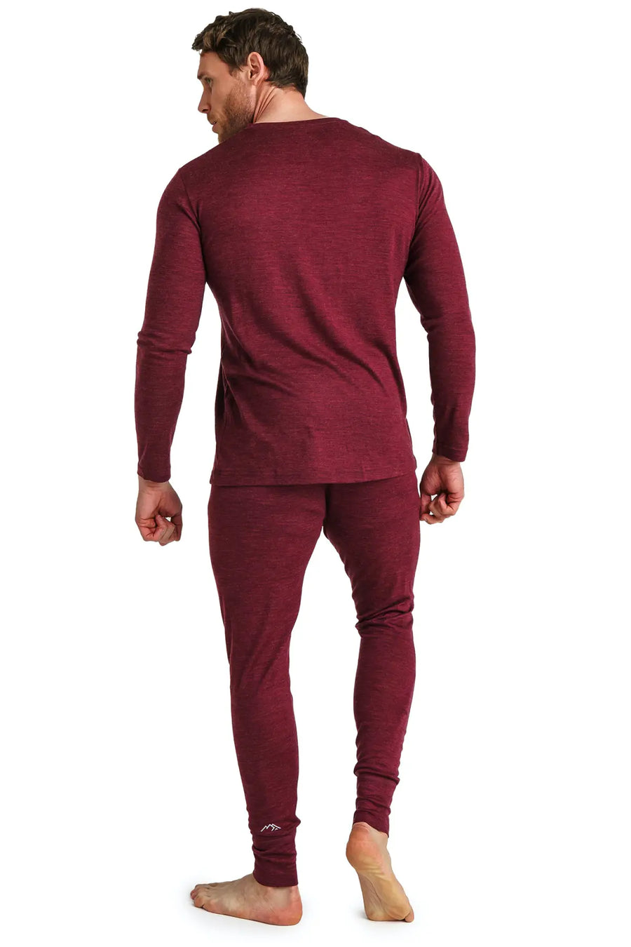 Men's Merino Thermal Set 165 Burgundy — view 2