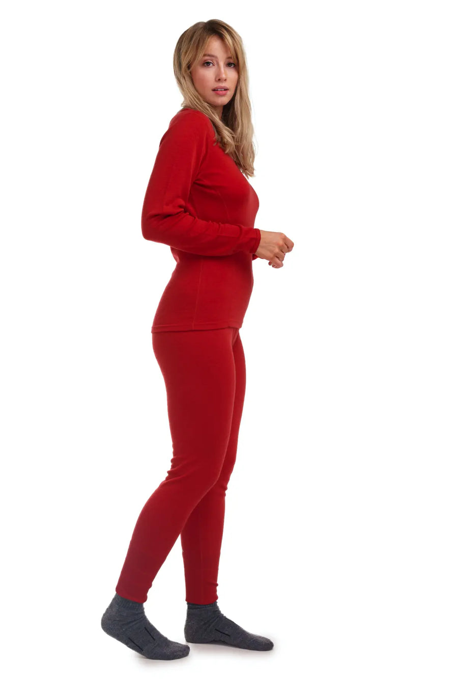 Women's Merino Thermal Set 250 Cherry Red — view 3