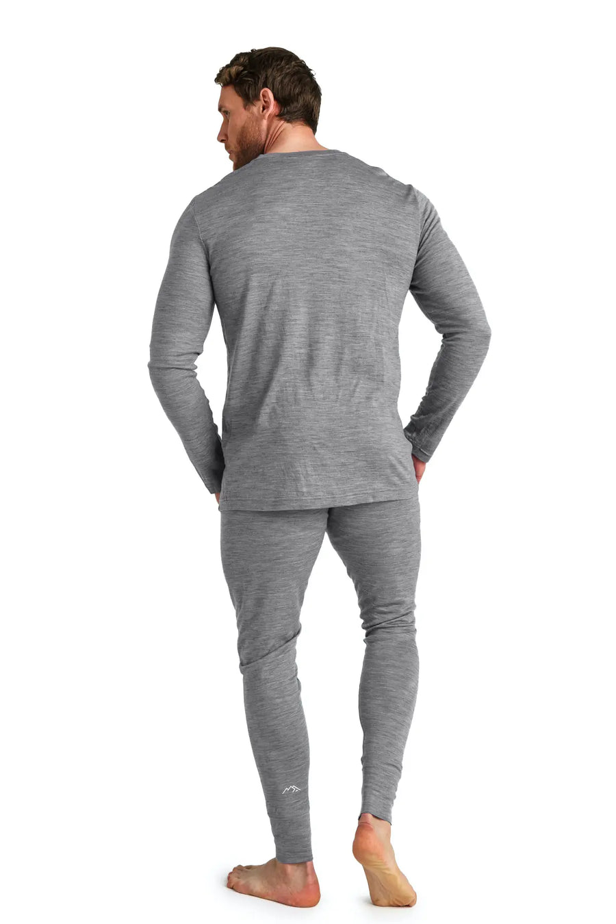 Men's Merino Thermal Set 165 Heathered Grey — view 2