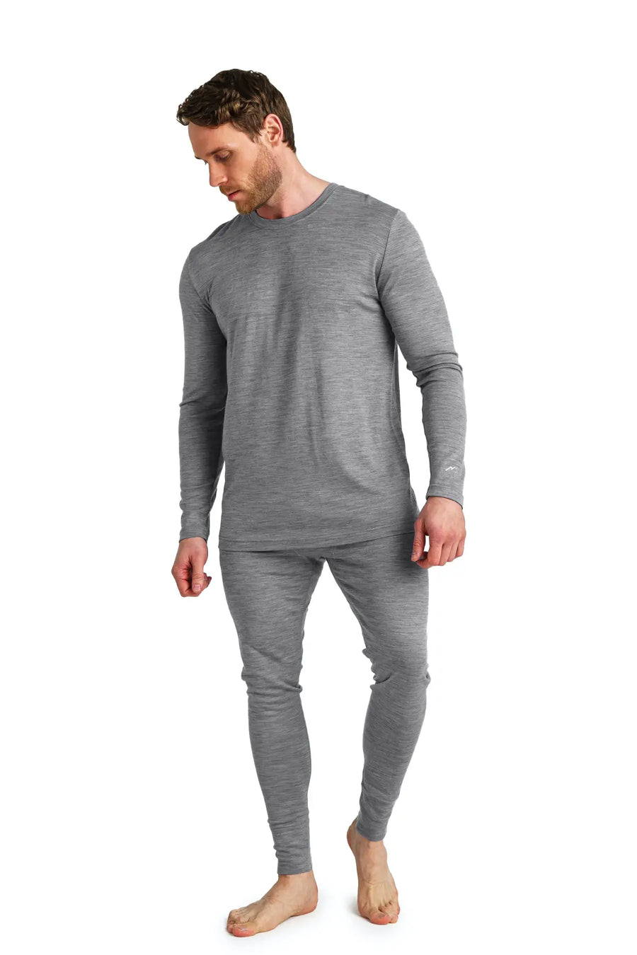 Men's Merino Thermal Set 165 Heathered Grey — view 4