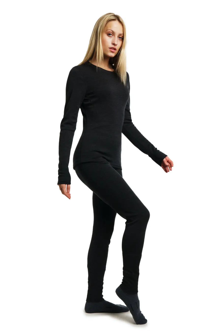 Women's Merino Thermal Set 250 Charcoal Grey — view 3