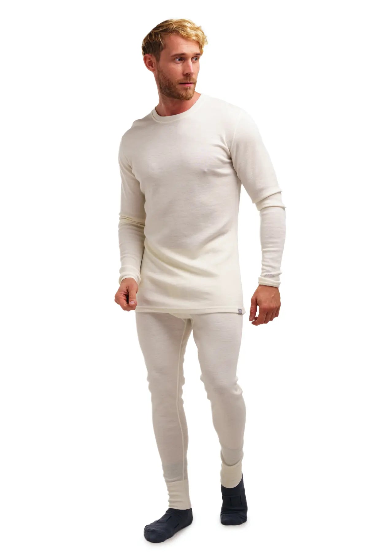  Merinotech Merino Wool Base Layer Mens Set - Midweight  Merino Wool Thermal Underwear For Men Top, Bottom