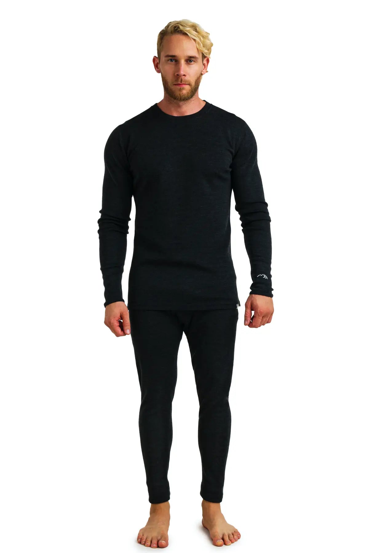 Men s Merino Thermal Set 320 Charcoal Grey Comfort Durability