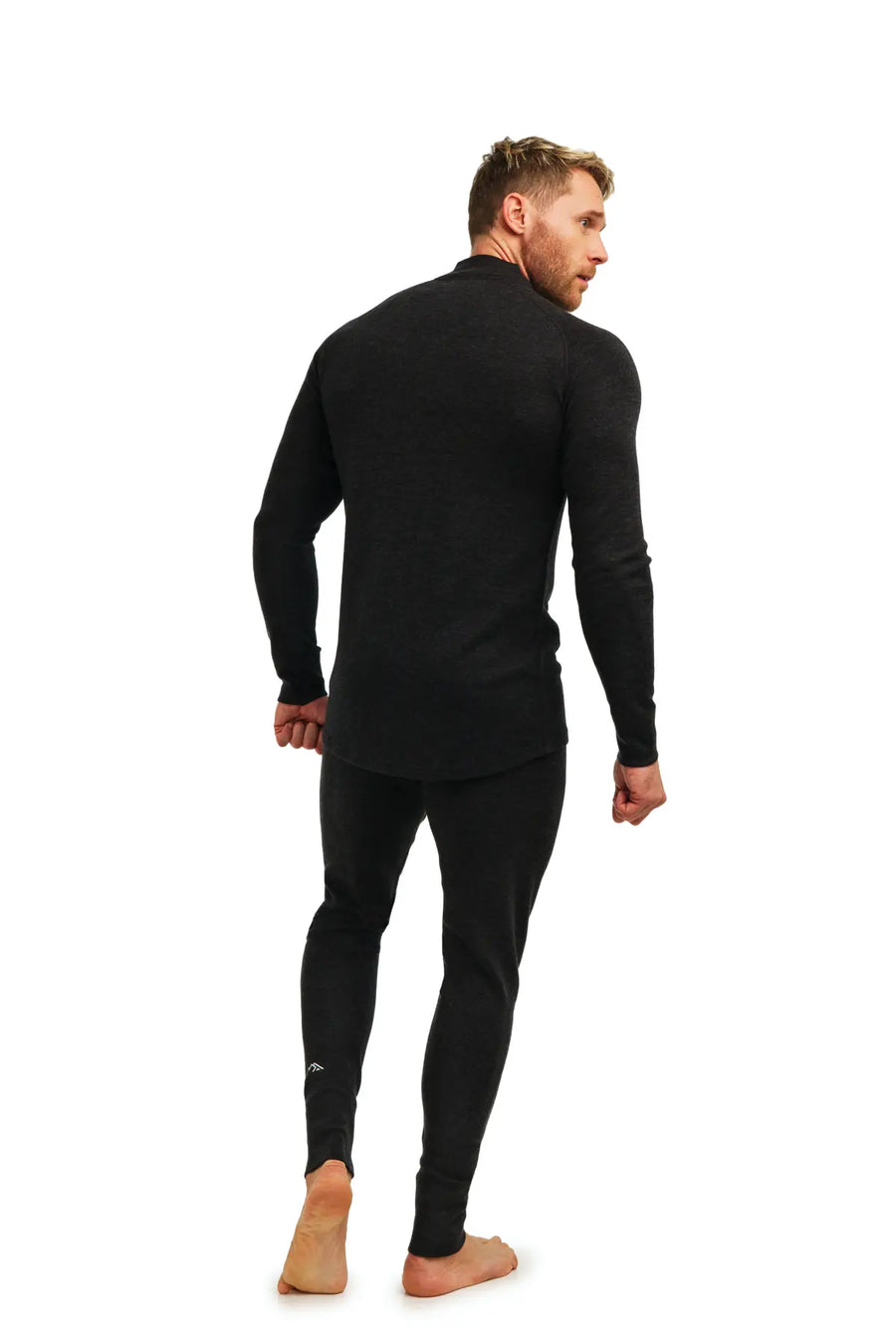 Men's Merino Thermal Set Zip 320 Charcoal Grey — view 2