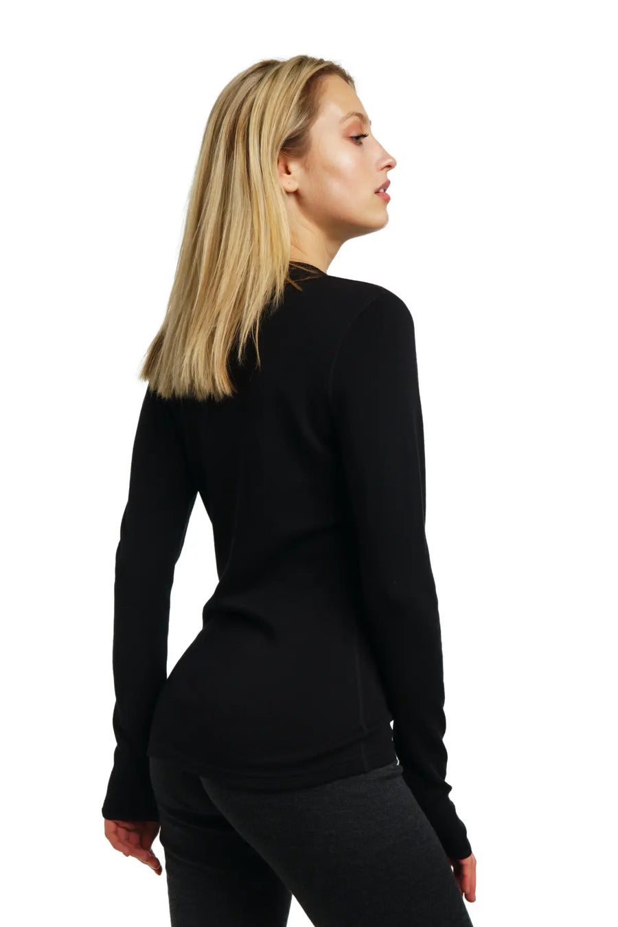 Women's Merino Long Sleeve 250 Black — view 3