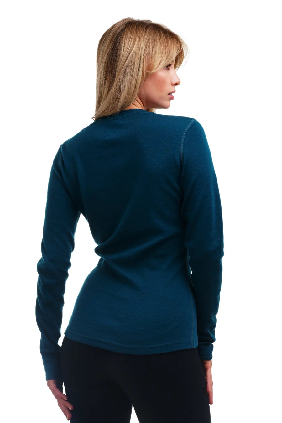 Women's Merino Long Sleeve 250 Deep Teal — view 3