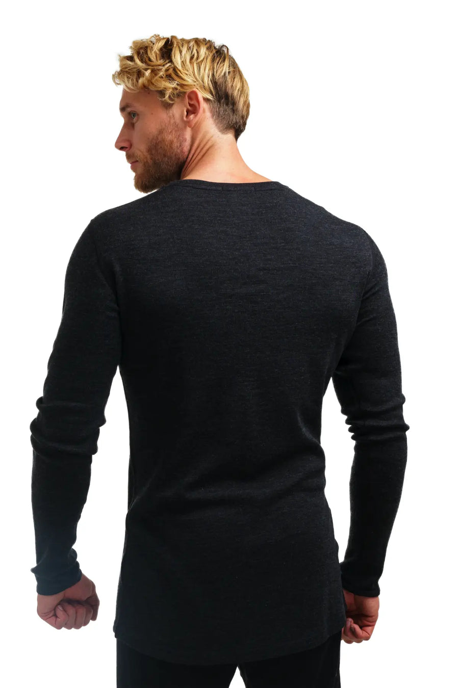 Men's Merino Long Sleeve 250 Charcoal Gray — view 3