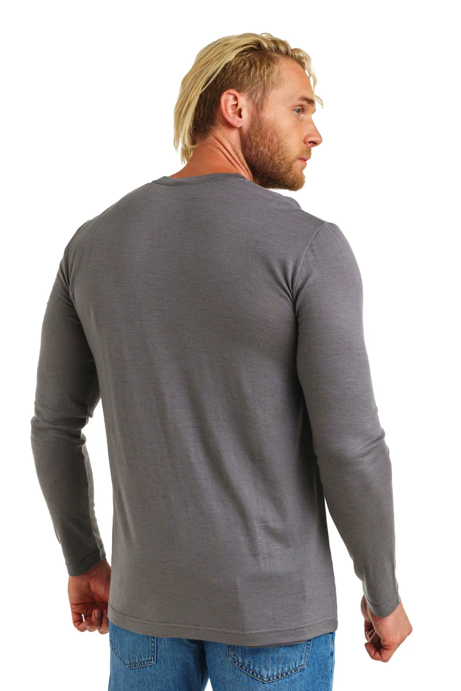 Men's Merino Long Sleeve 165 Perfect Grey — view 3