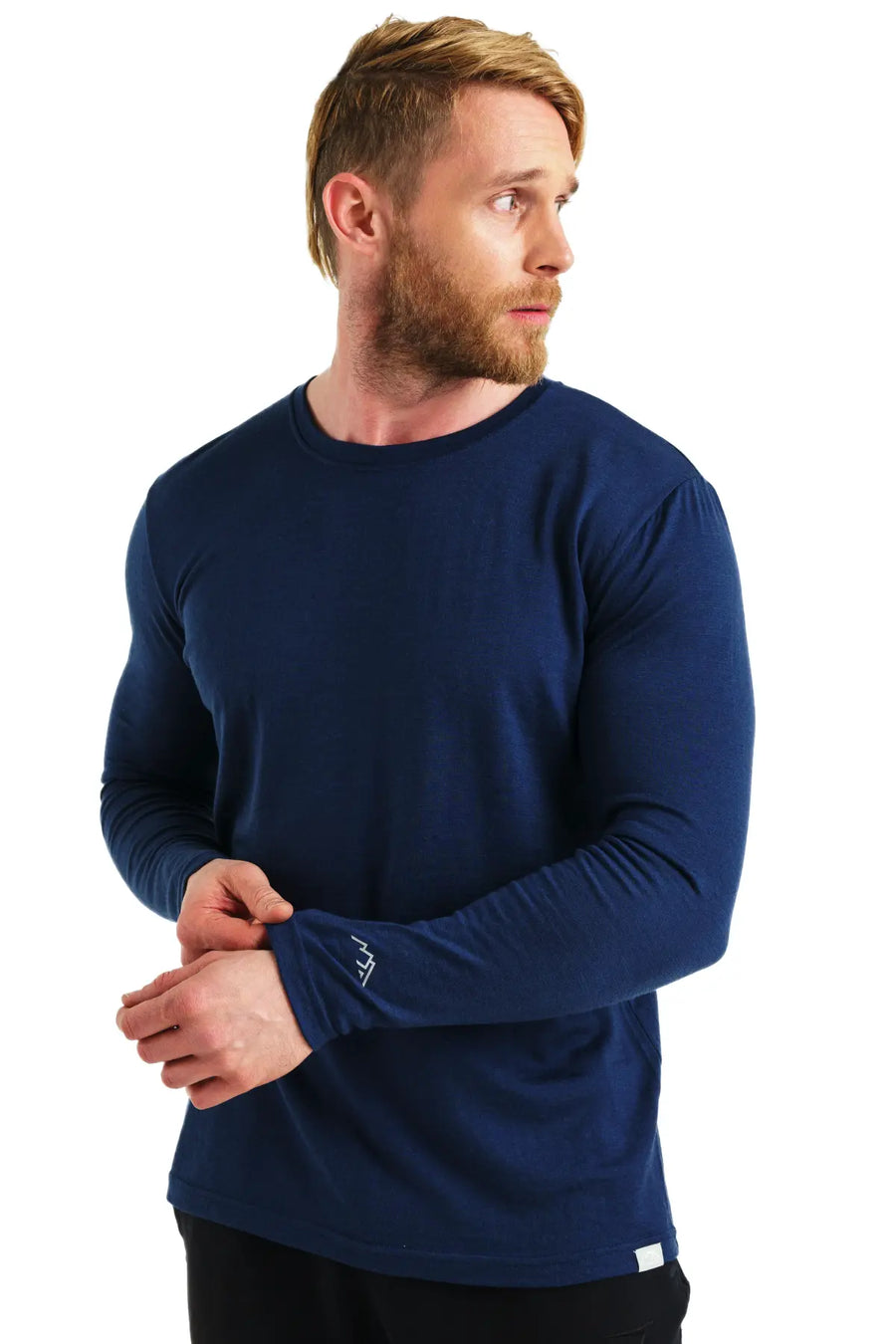 Men's Merino Long Sleeve 165 Navy — view 2