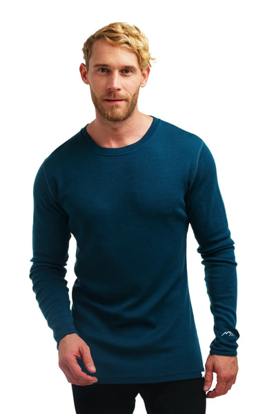 Deep Teal Men's Merino 250 Long Sleeve – Ski & Hiking Essential