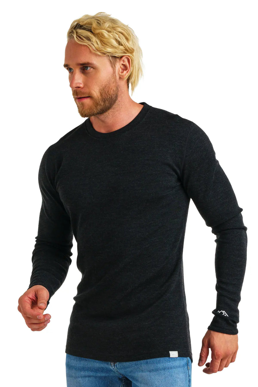 Men's Merino Long Sleeve 320 Charcoal Grey — view 2