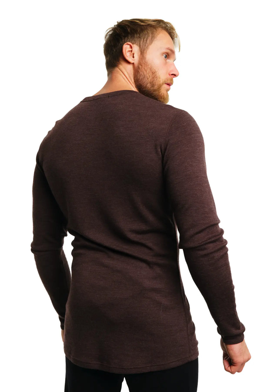 Men's Merino Long Sleeve 250 Chocolate — view 3