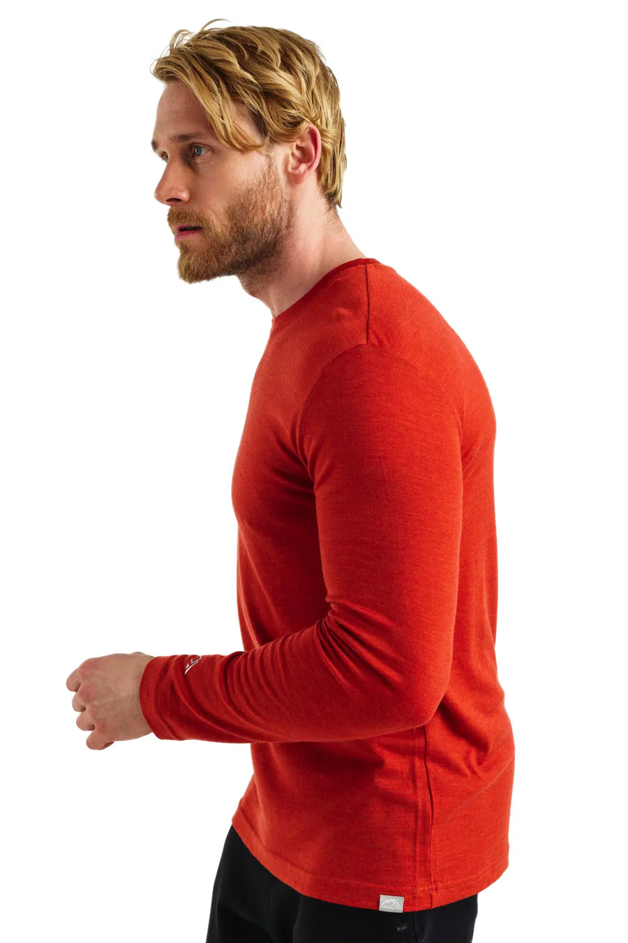 Men's Merino Long Sleeve 165 Chili Red — view 3