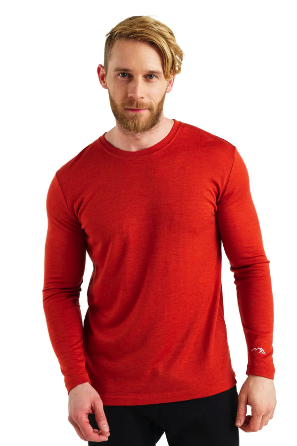 Men's Merino Long Sleeve 165 Chili Red