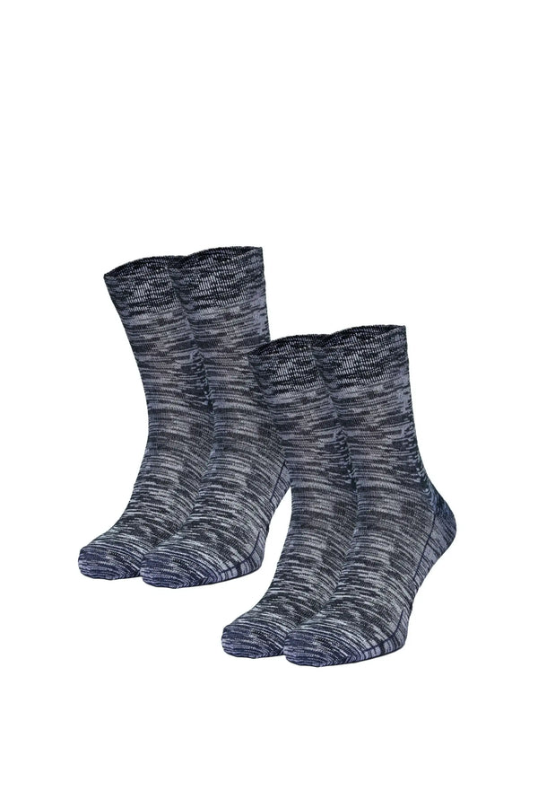 Merino Wool Running Socks, 2 pack, Space Blue