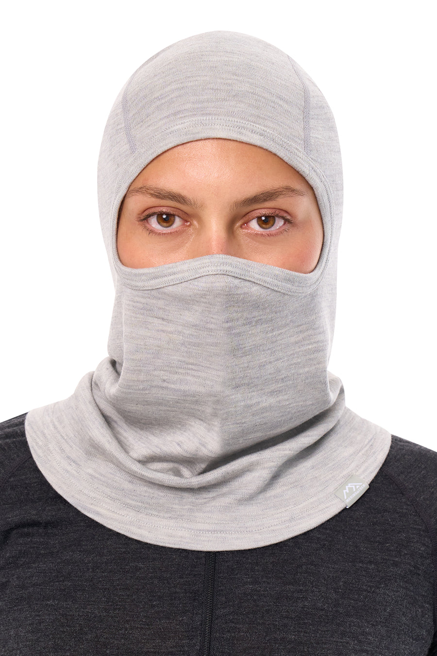 Merino Wool Balaclava Heather Grey — view 5