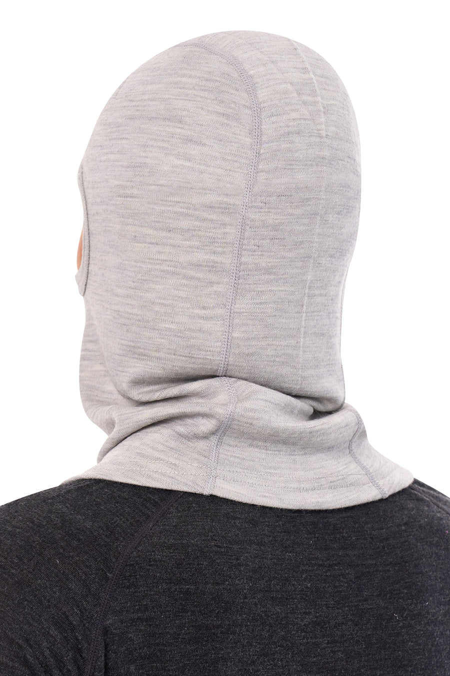 Merino Wool Balaclava Heather Grey — view 2