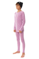 Kids' Merino Set Heather Lilac + Black Beanie — view 6
