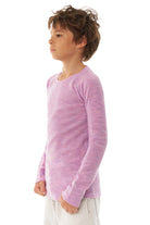 Kids' Merino Wool Long Sleeve 250 Heather Lilac — view 7