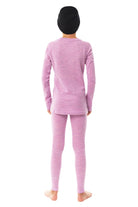 Kids' Merino Set Heather Lilac + Black Beanie — view 5