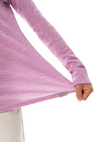 Kids' Merino Wool Long Sleeve 250 Heather Lilac — view 8