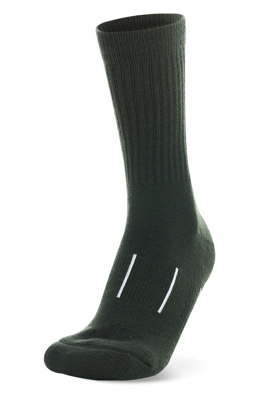 Merino Wool Hiking Socks, 3 pack, Hunter Green — view 2