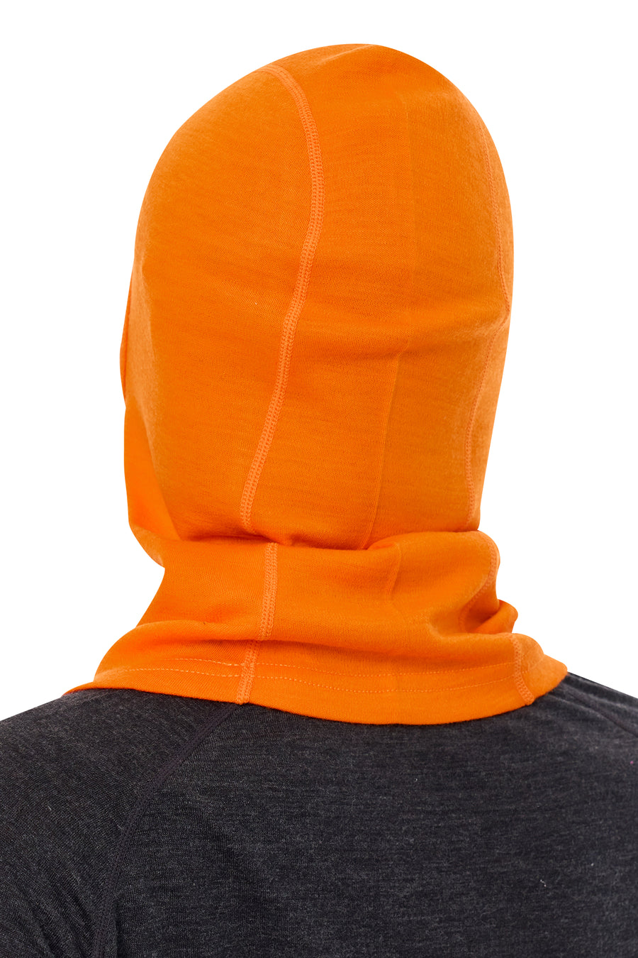 Merino Wool Balaclava Hunter Orange — view 2