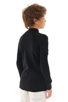 Kids' Merino Turtleneck Long Sleeve 250 Black — view 2