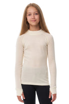 Kids' Merino Turtleneck Long Sleeve 250 Natural White